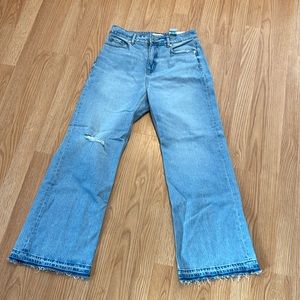 Loft curvy fit wide leg jeans NWT